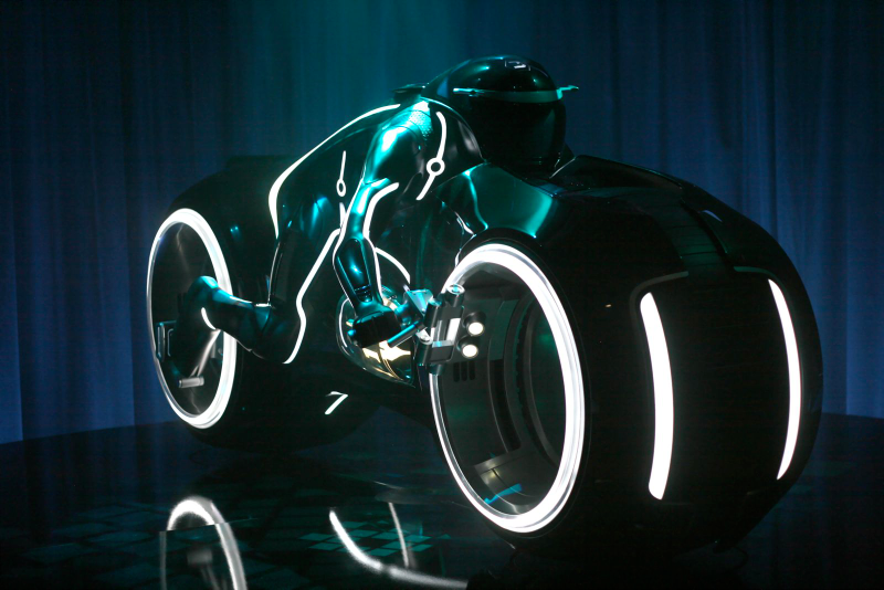Illustration for article titled Tron Light Cycle Revealed Live At Flynn's Arcade!